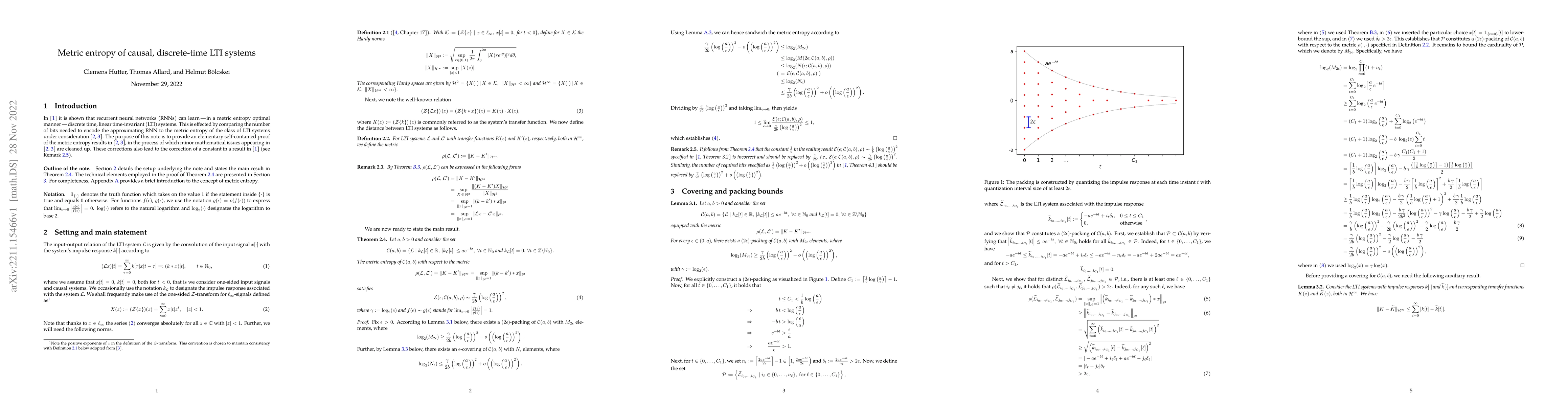 Thumbnail for Metric entropy of causal, discrete-time LTI systems