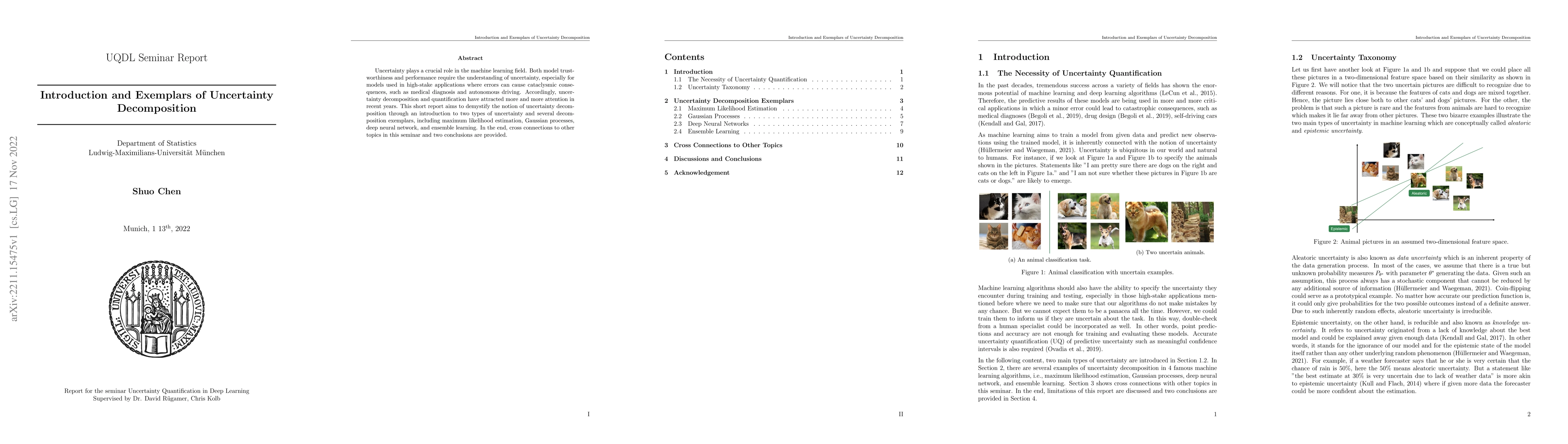 Thumbnail for Introduction and Exemplars of Uncertainty Decomposition
