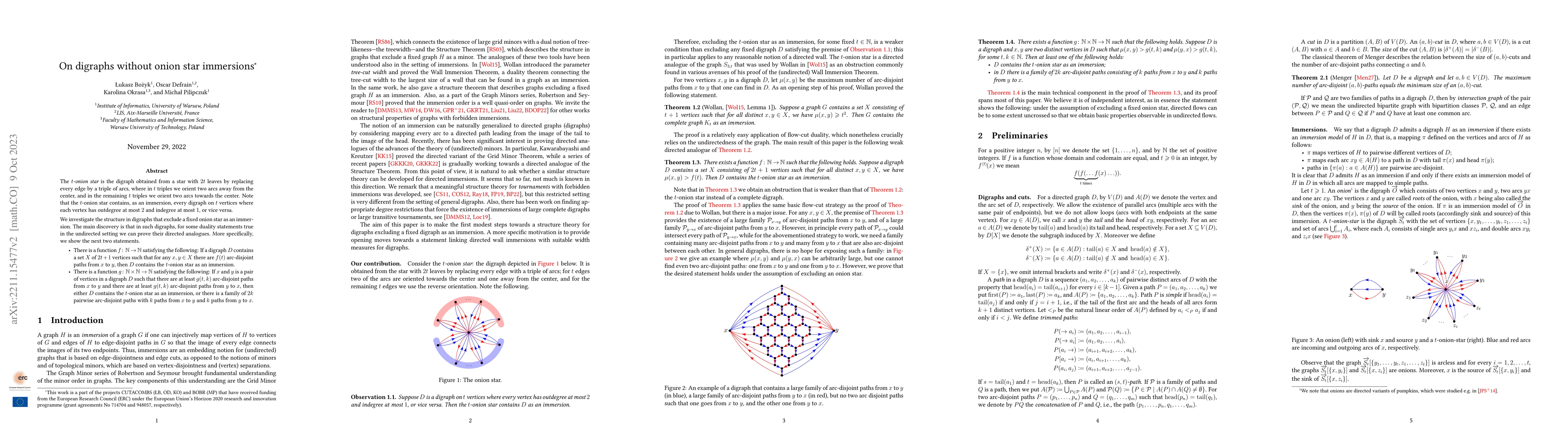 Thumbnail for On digraphs without onion star immersions