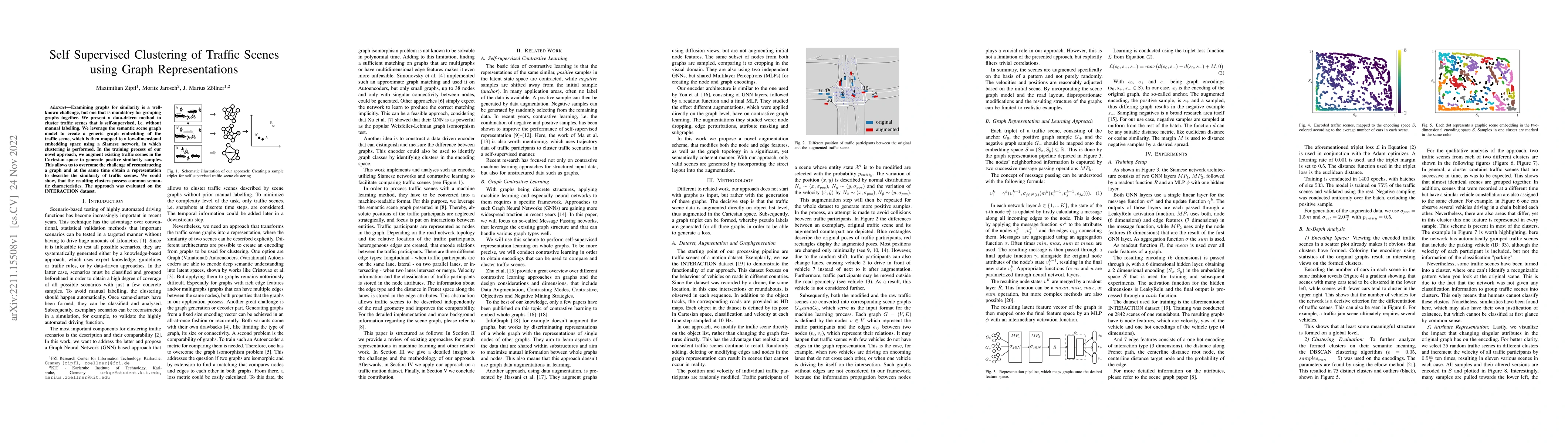 Thumbnail for Self Supervised Clustering of Traffic Scenes using Graph Representations