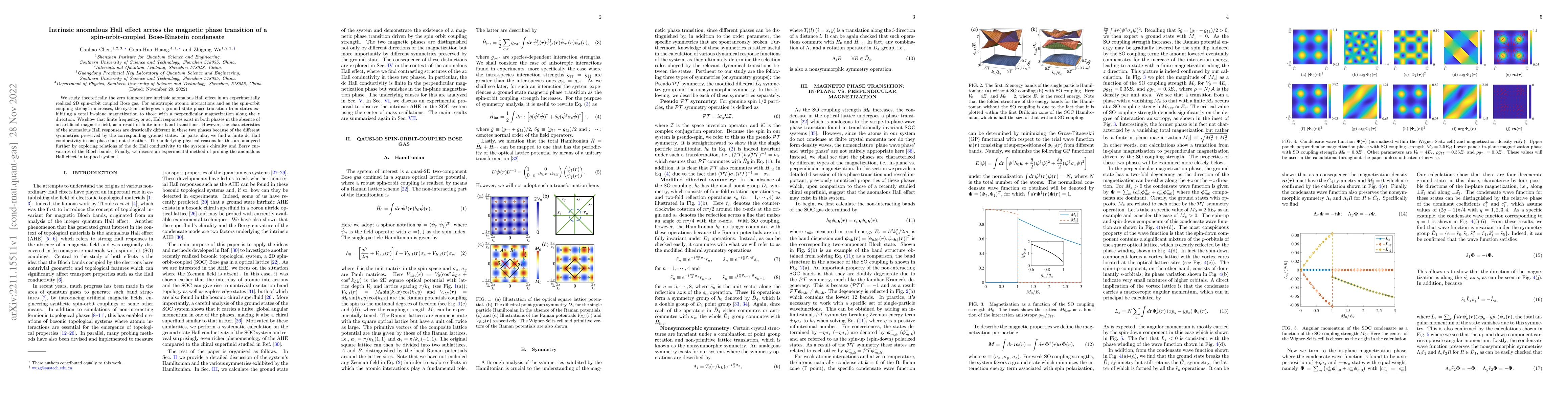 Thumbnail for Intrinsic anomalous Hall effect across the magnetic phase transition of
  a spin-orbit-coupled Bose-Einstein condensate