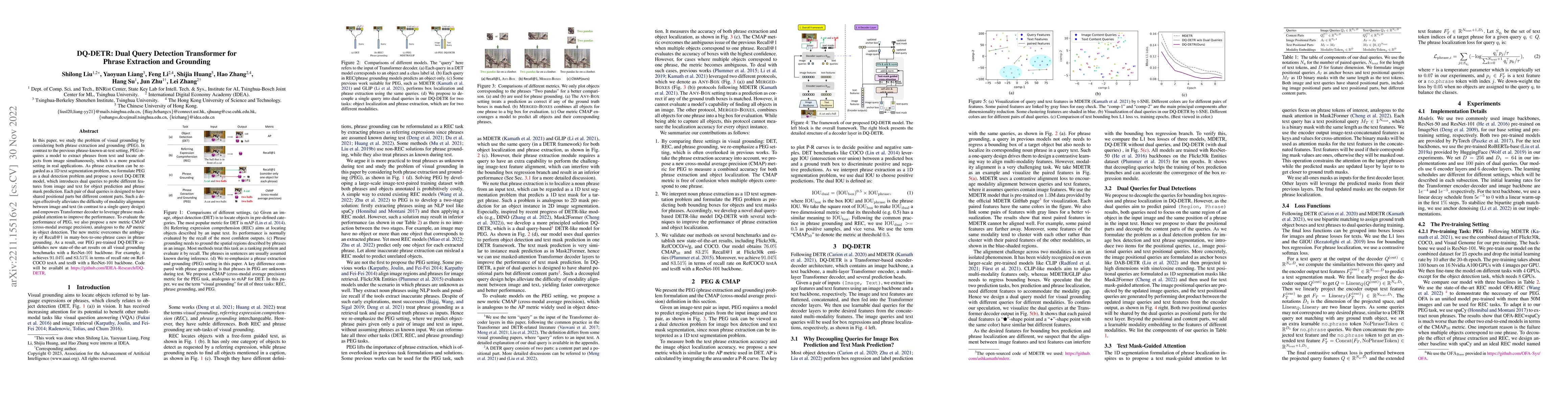 Thumbnail for DQ-DETR: Dual Query Detection Transformer for Phrase Extraction and
  Grounding