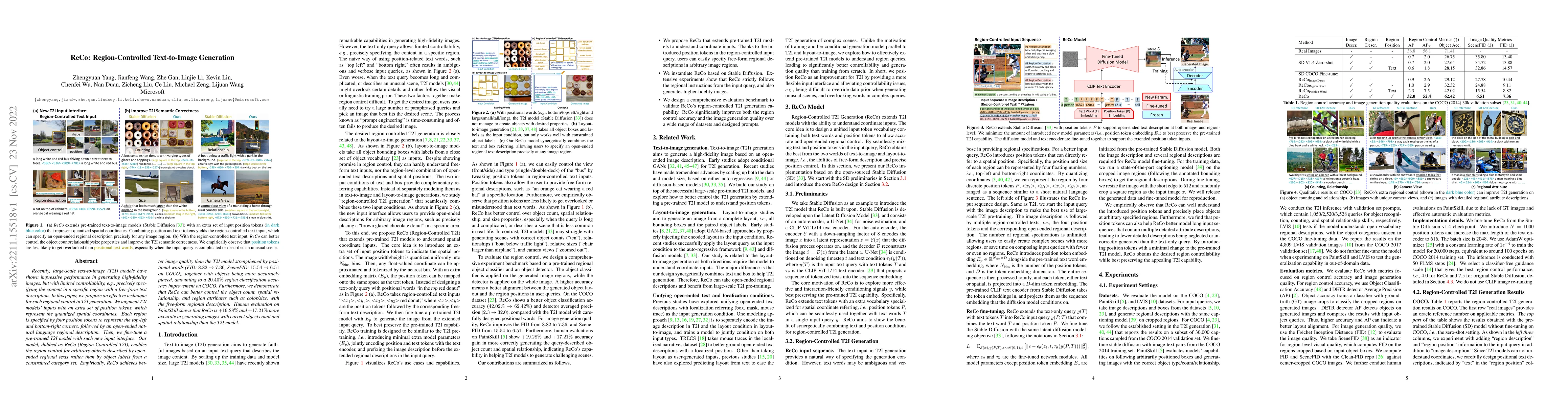 Thumbnail for ReCo: Region-Controlled Text-to-Image Generation