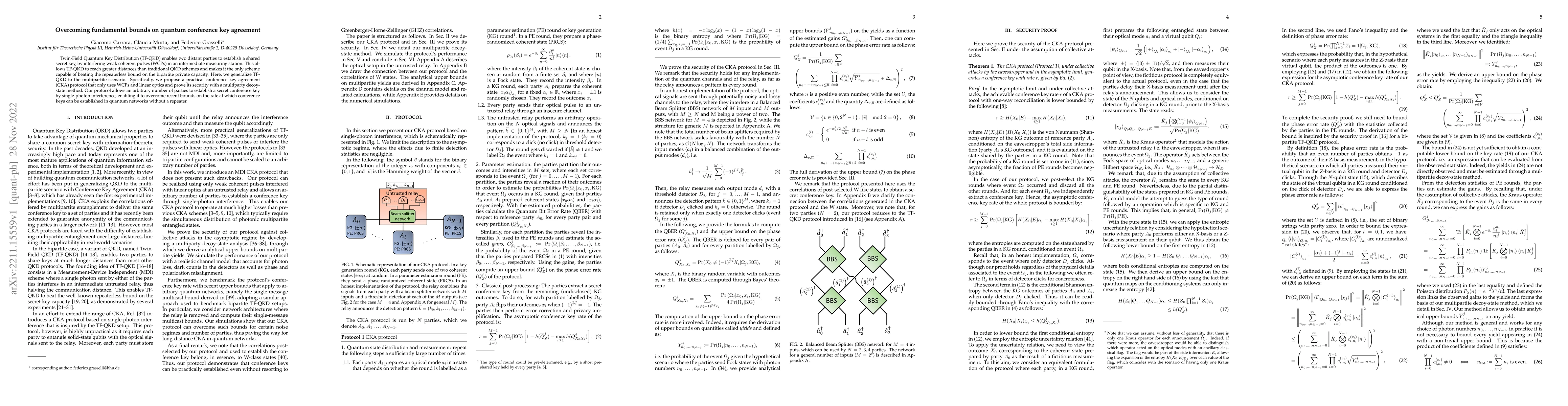 Thumbnail for Overcoming fundamental bounds on quantum conference key agreement