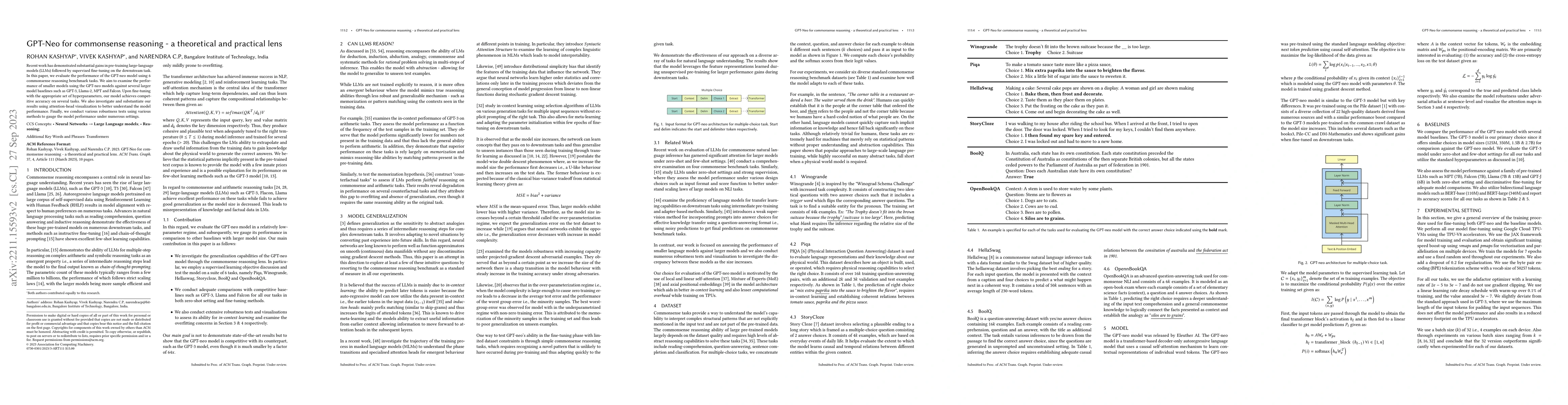 Thumbnail for GPT-Neo for commonsense reasoning -- a theoretical and practical lens