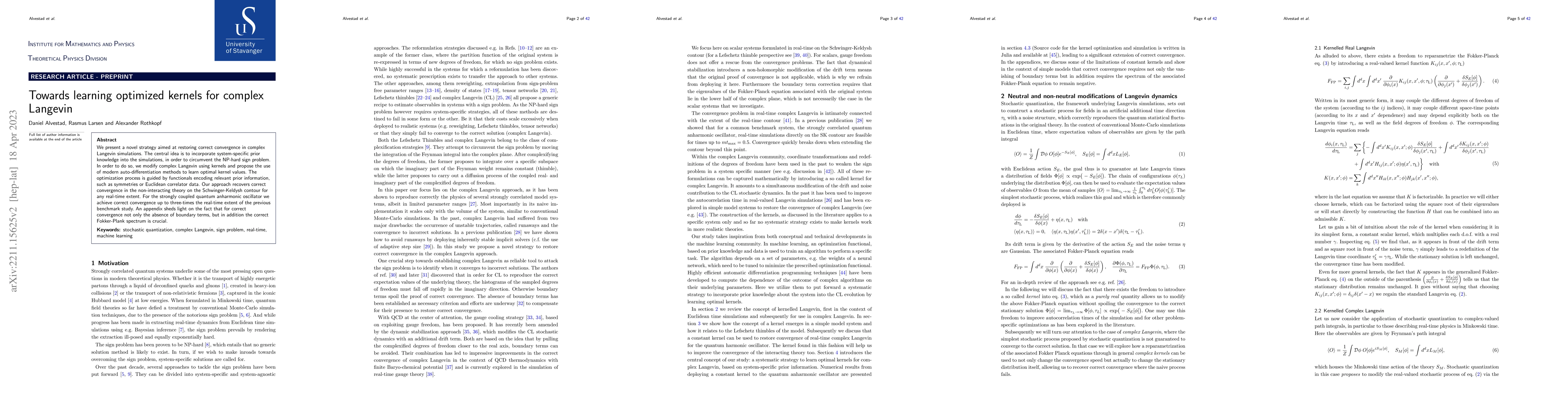 Thumbnail for Towards learning optimized kernels for complex Langevin