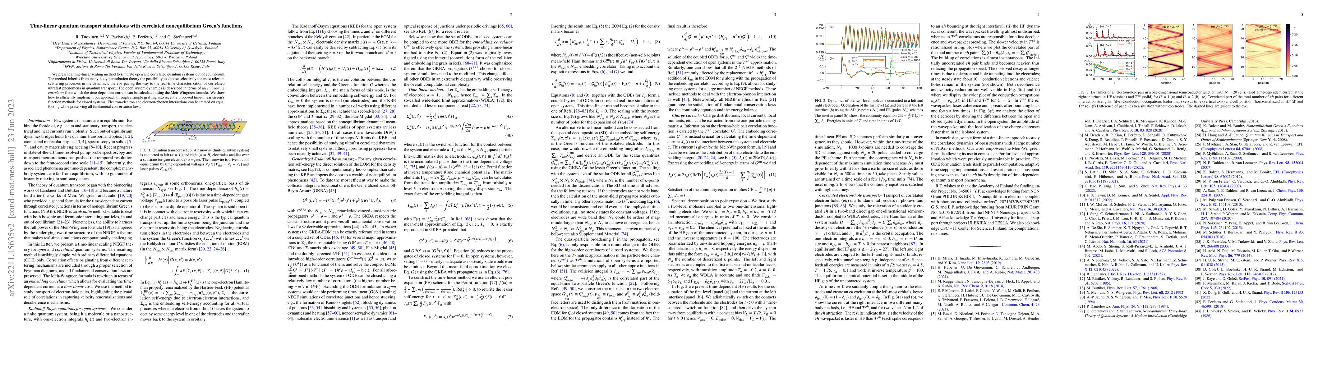 Thumbnail for Time-linear quantum transport simulations with correlated nonequilibrium
  Green's functions