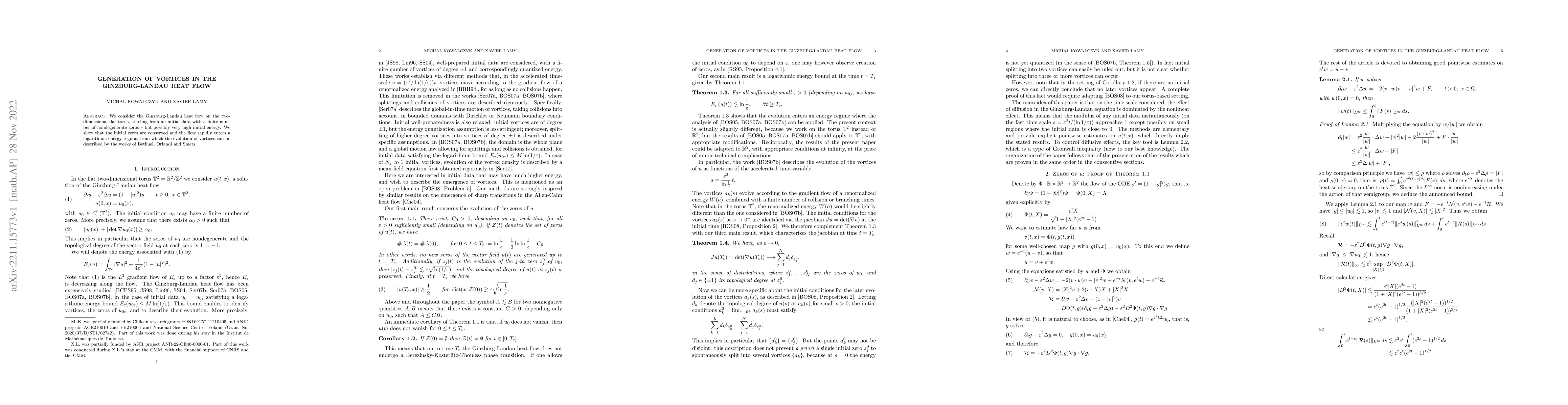 Thumbnail for Generation of vortices in the Ginzburg-Landau heat flow