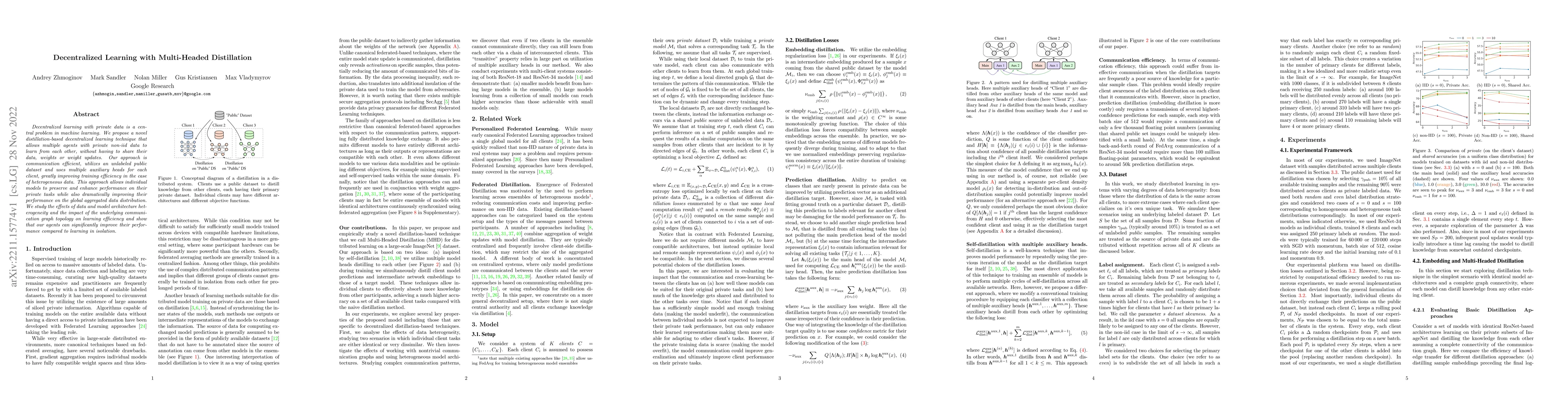 Thumbnail for Decentralized Learning with Multi-Headed Distillation