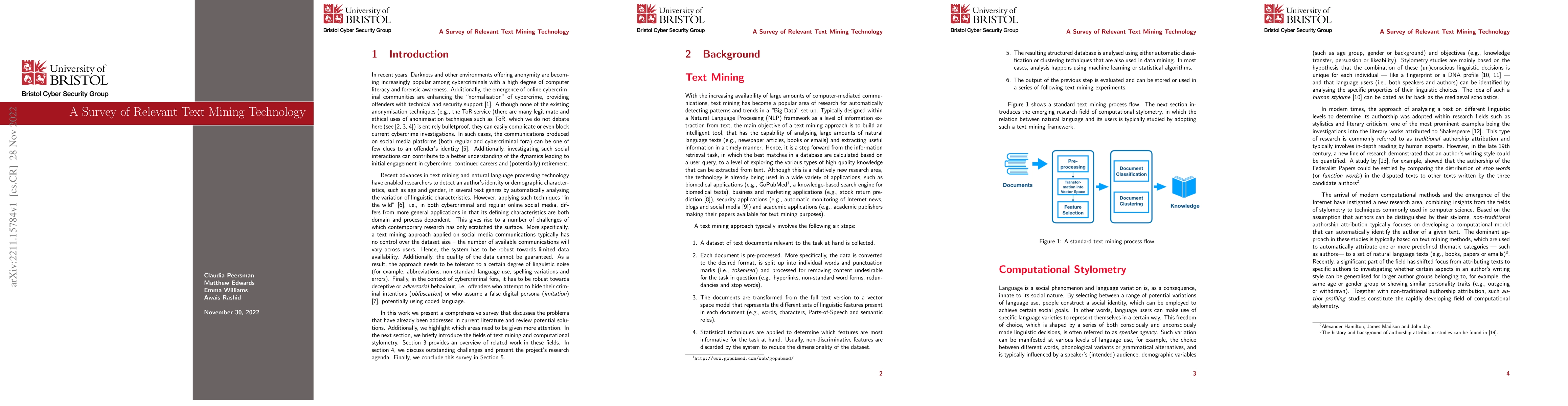 Thumbnail for A Survey of Relevant Text Mining Technology