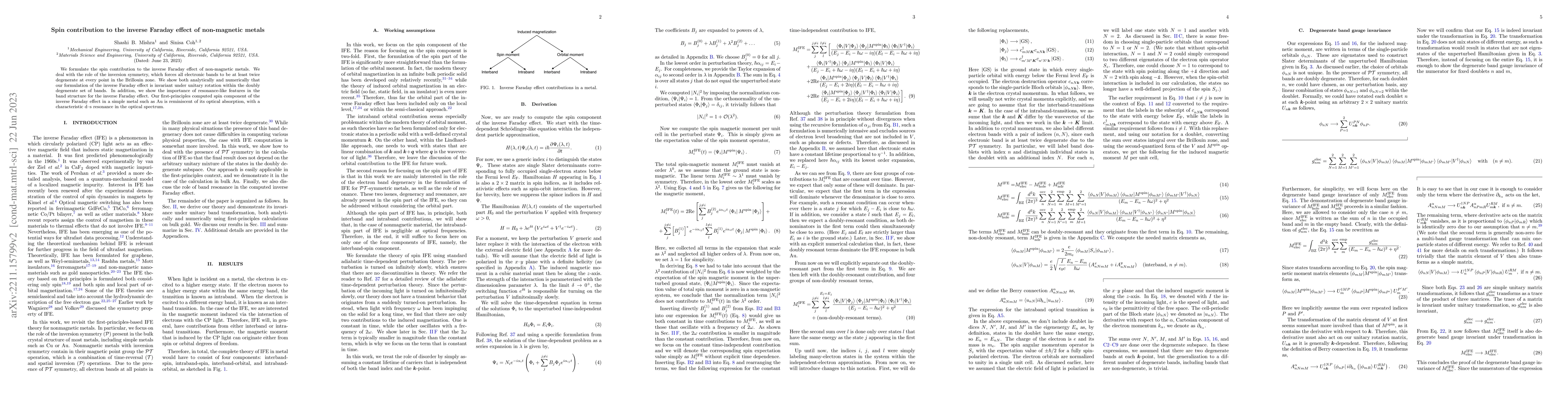 Thumbnail for Spin contribution to the inverse Faraday effect of non-magnetic metals