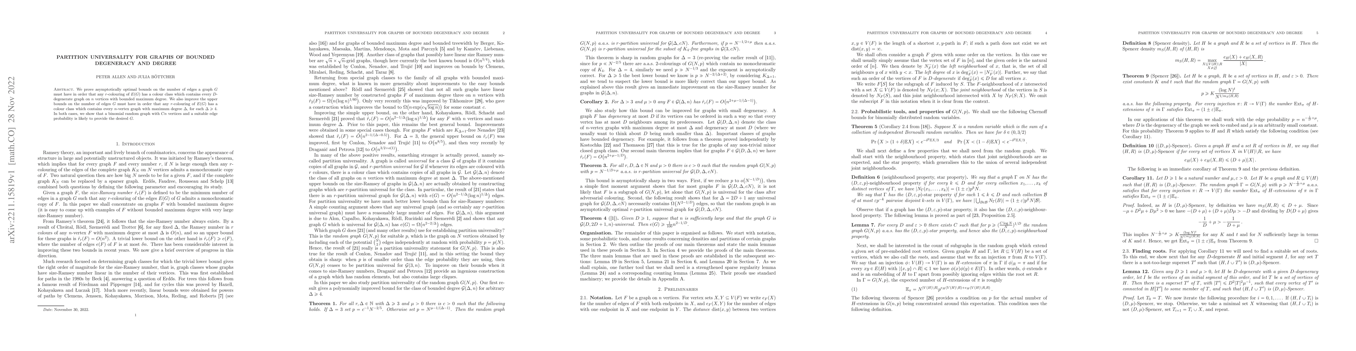 Thumbnail for Partition universality for graphs of bounded degeneracy and degree