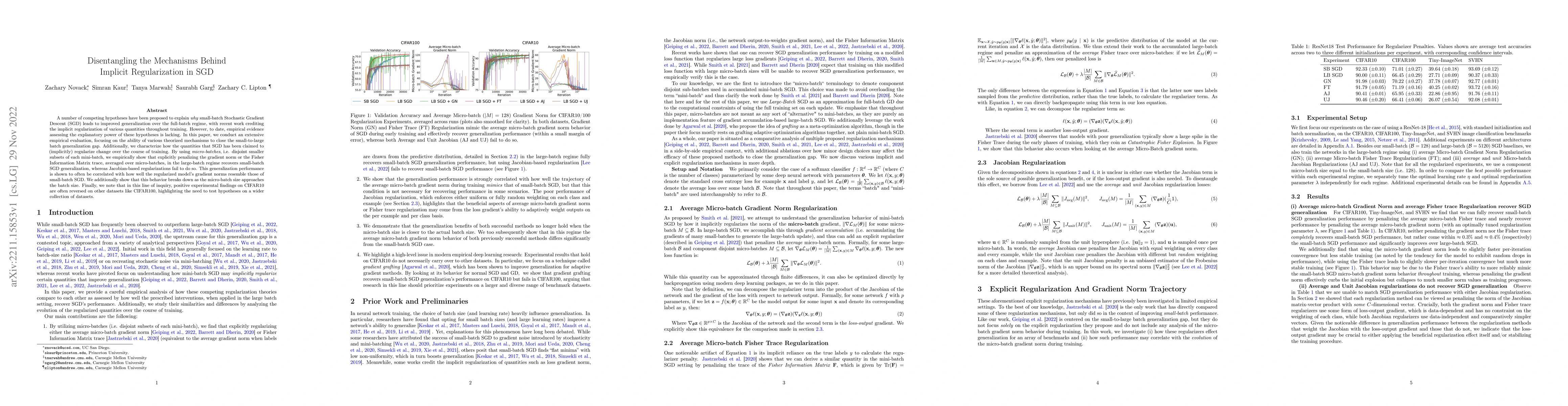 Thumbnail for Disentangling the Mechanisms Behind Implicit Regularization in SGD