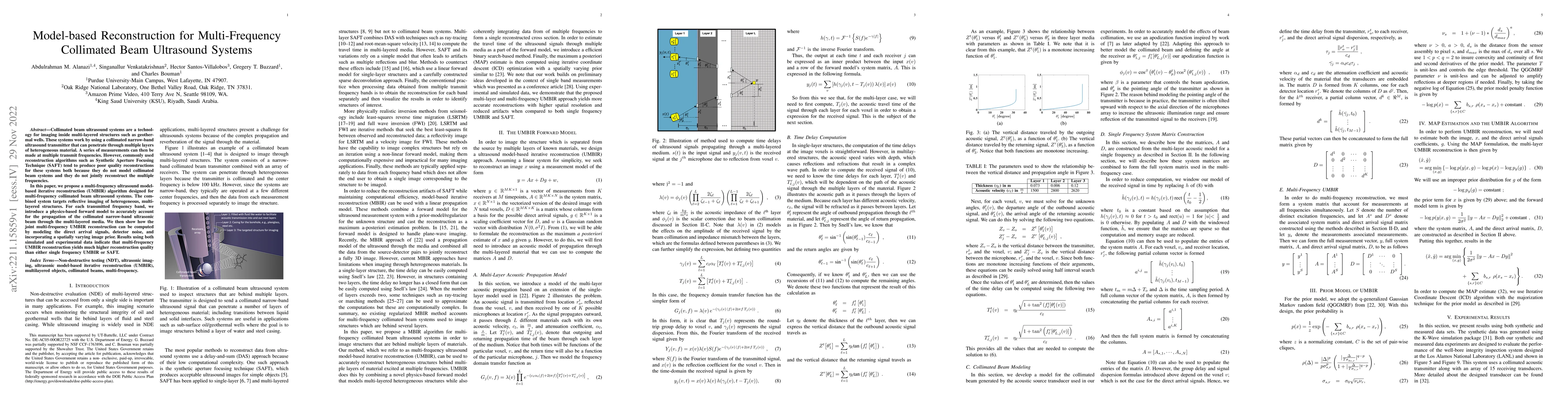 Thumbnail for Model-based Reconstruction for Multi-Frequency Collimated Beam
  Ultrasound Systems