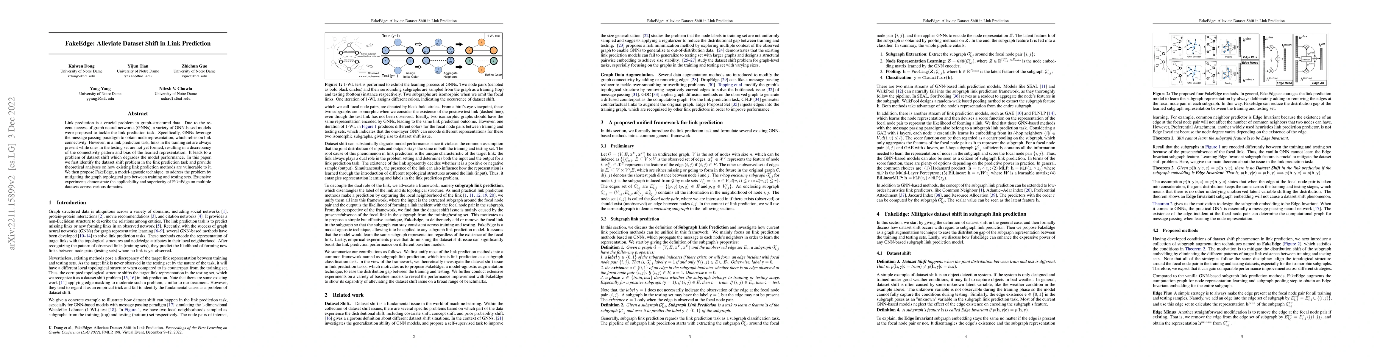 Thumbnail for FakeEdge: Alleviate Dataset Shift in Link Prediction