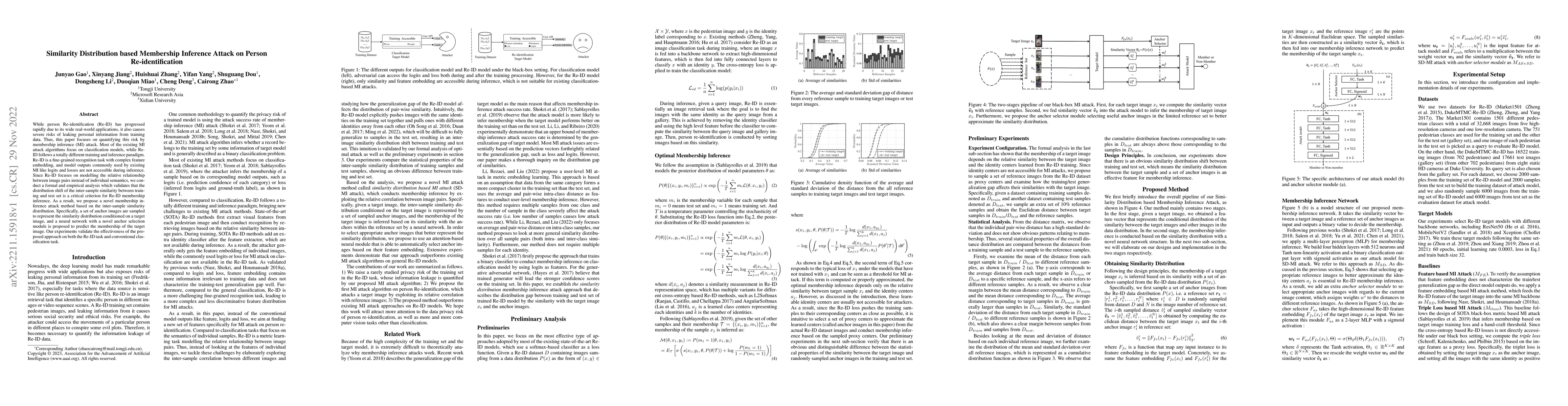 Thumbnail for Similarity Distribution based Membership Inference Attack on Person
  Re-identification