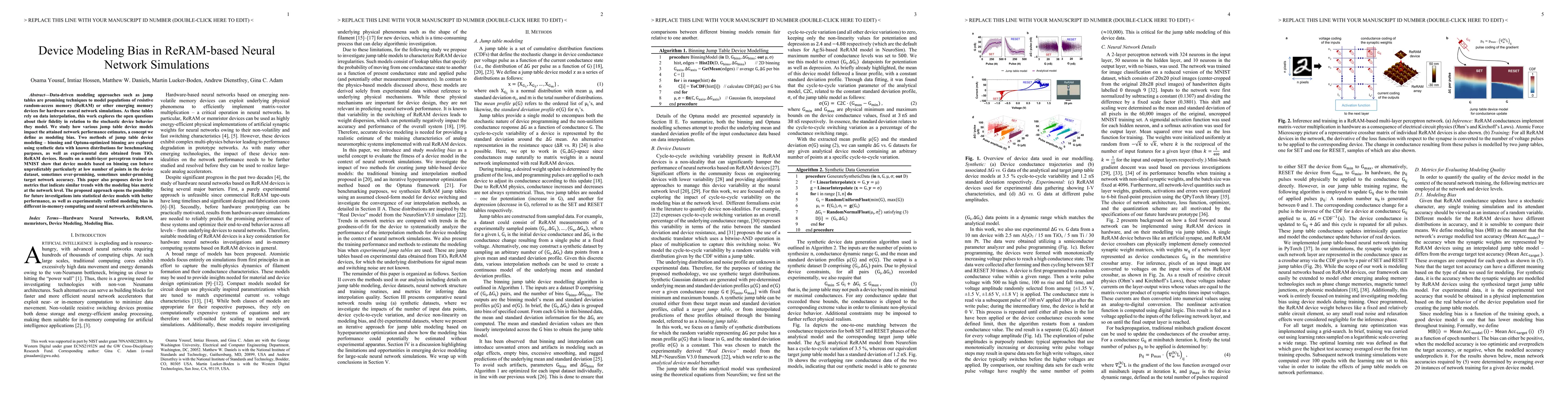 Thumbnail for Device Modeling Bias in ReRAM-based Neural Network Simulations