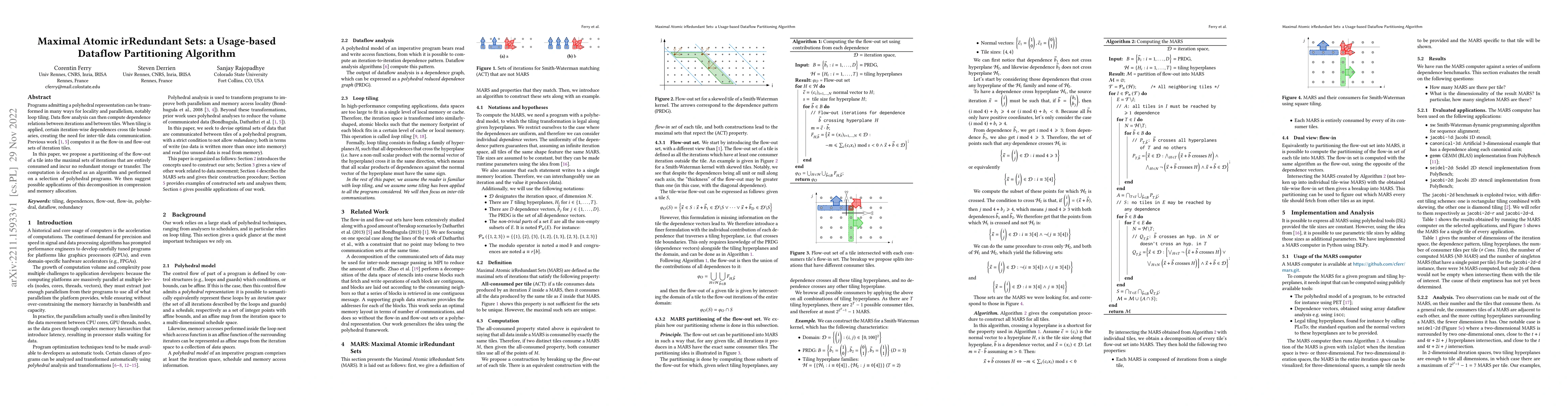 Thumbnail for Maximal Atomic irRedundant Sets: a Usage-based Dataflow Partitioning
  Algorithm