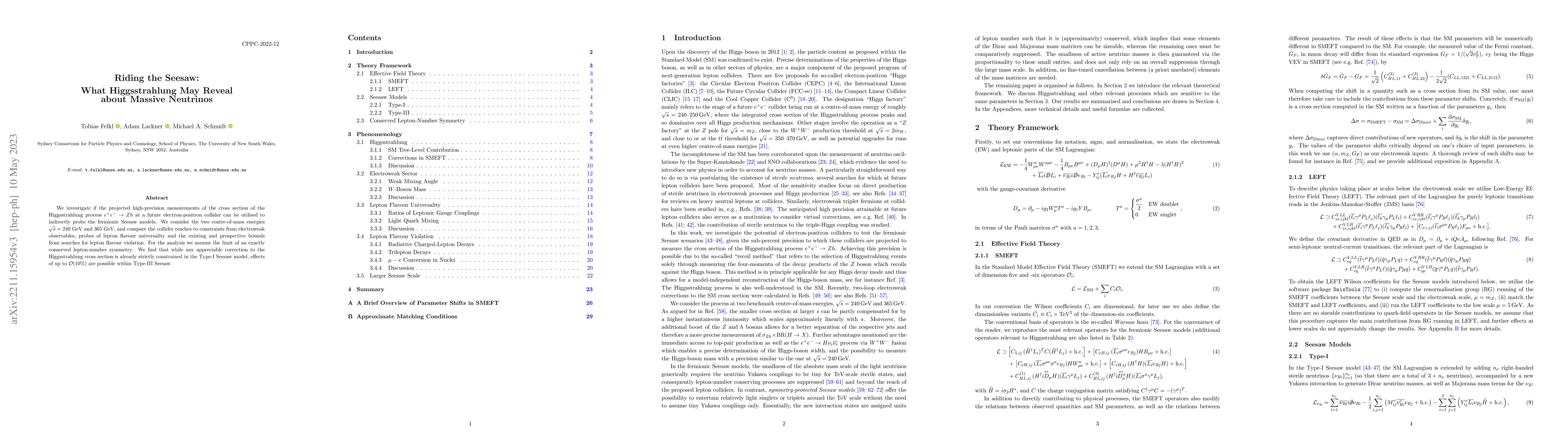 Thumbnail for Riding the Seesaw: What Higgsstrahlung May Reveal about Massive
  Neutrinos