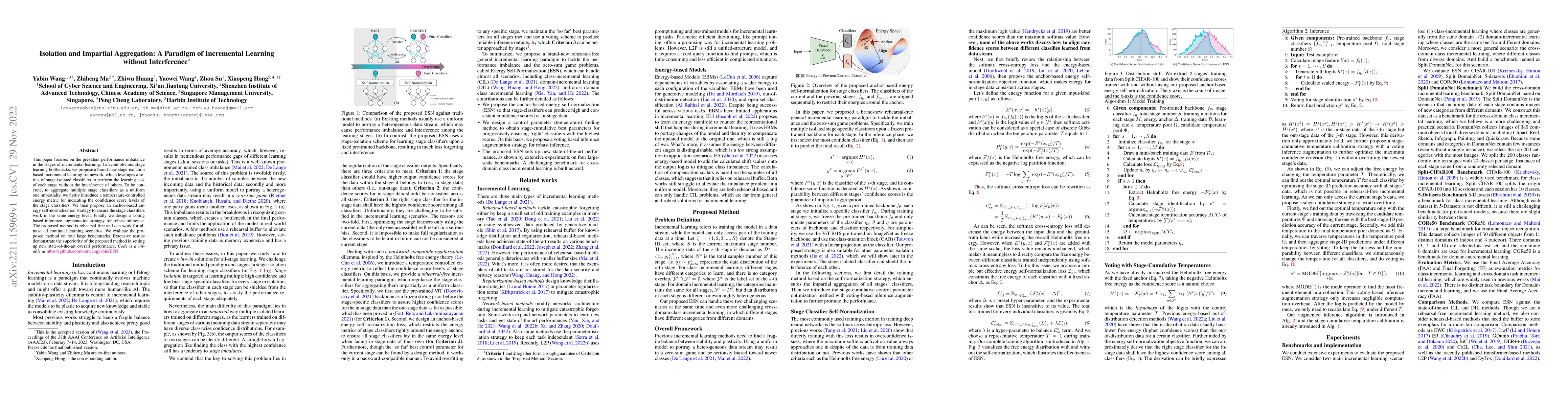 Thumbnail for Isolation and Impartial Aggregation: A Paradigm of Incremental Learning
  without Interference