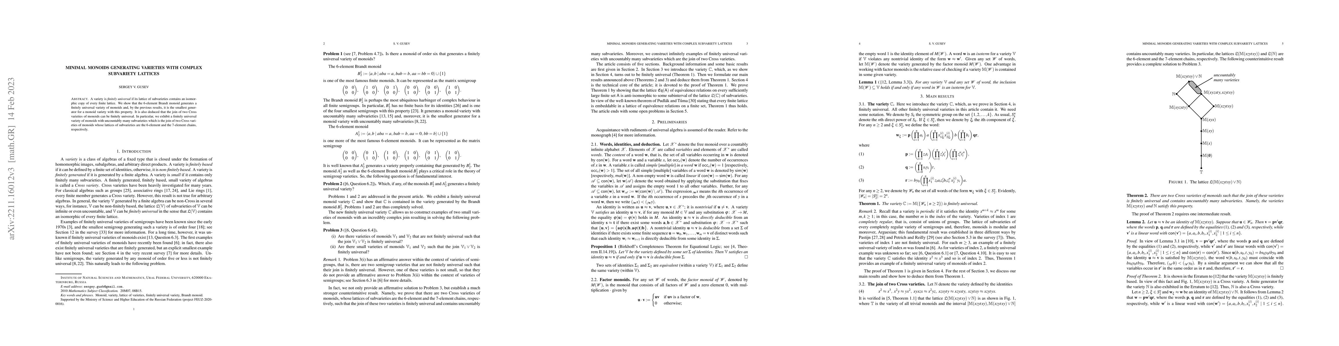 Thumbnail for Minimal monoids generating varieties with complex subvariety lattices