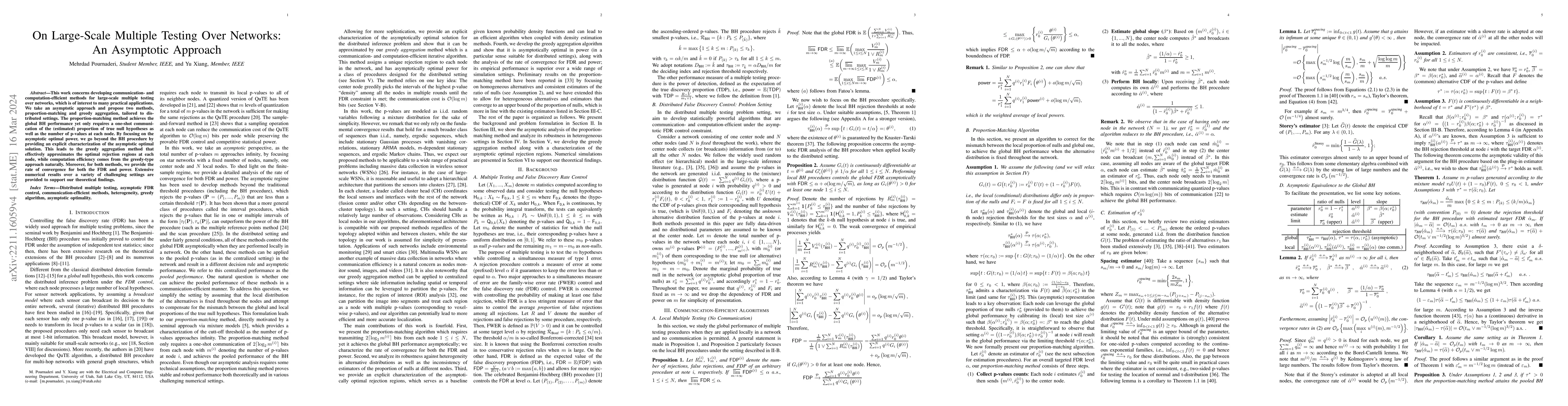 Thumbnail for On Large-Scale Multiple Testing Over Networks: An Asymptotic Approach
