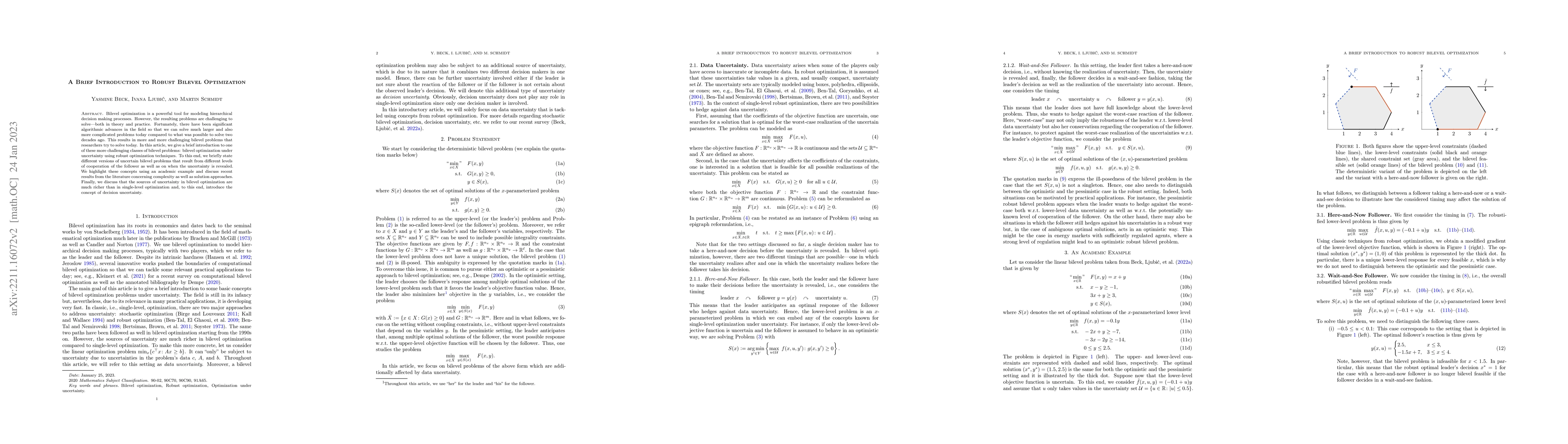 Thumbnail for A Brief Introduction to Robust Bilevel Optimization