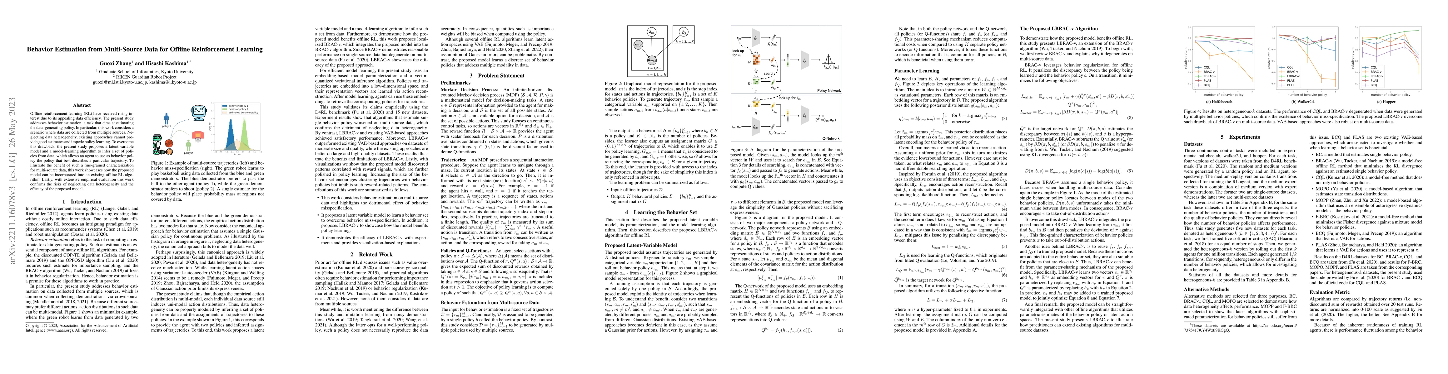 Thumbnail for Behavior Estimation from Multi-Source Data for Offline Reinforcement
  Learning