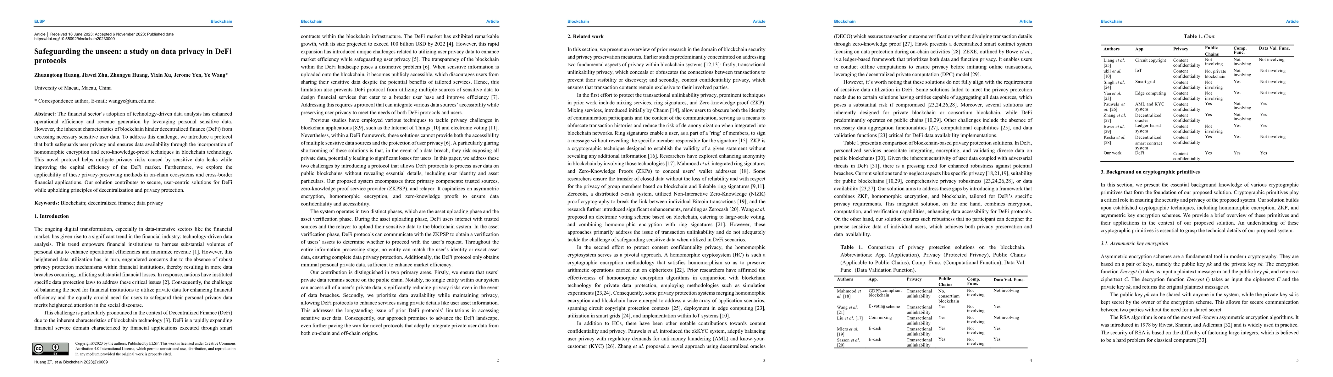 Thumbnail for Safeguarding the Unseen: a Study on Data Privacy in DeFi Protocols