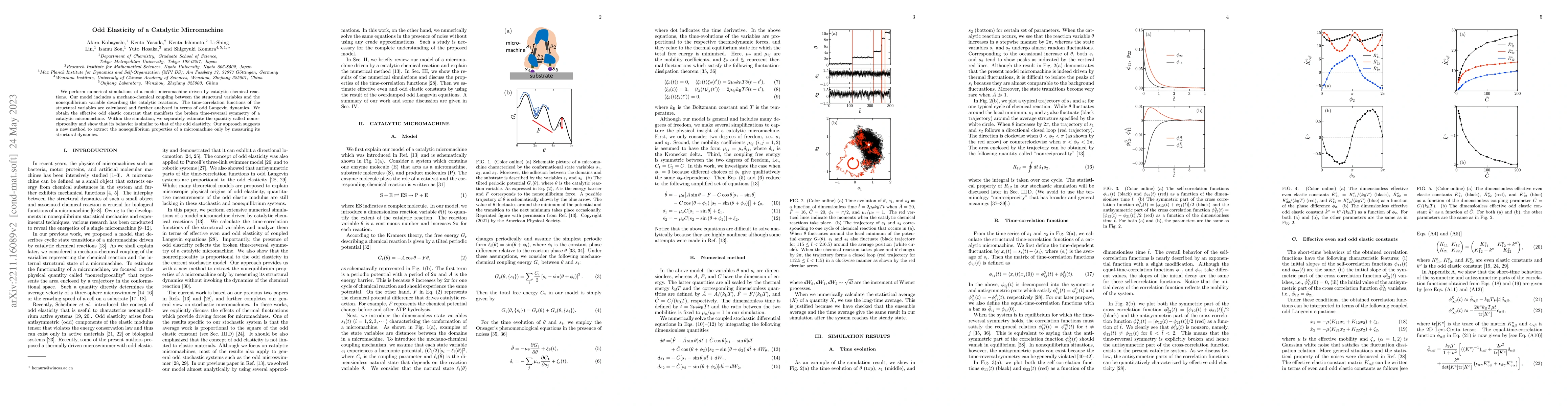 Thumbnail for Odd elasticity of a catalytic micromachine