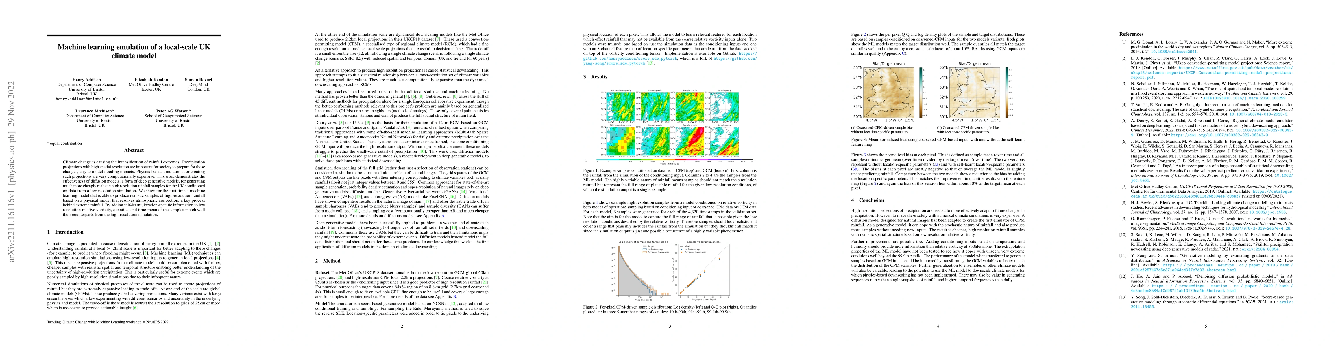Thumbnail for Machine learning emulation of a local-scale UK climate model