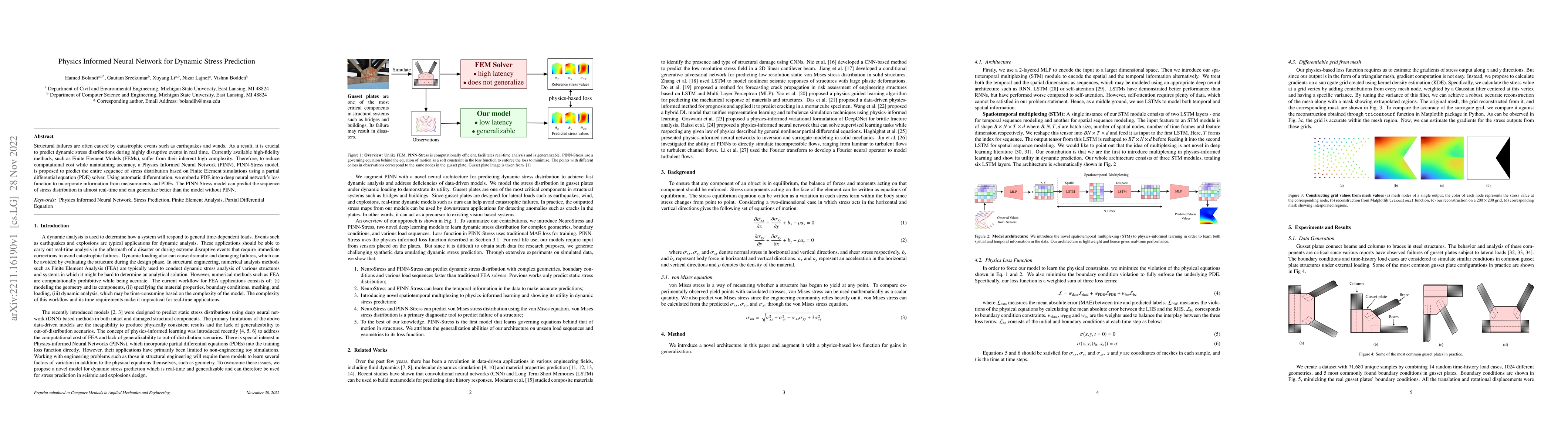 Thumbnail for Physics Informed Neural Network for Dynamic Stress Prediction