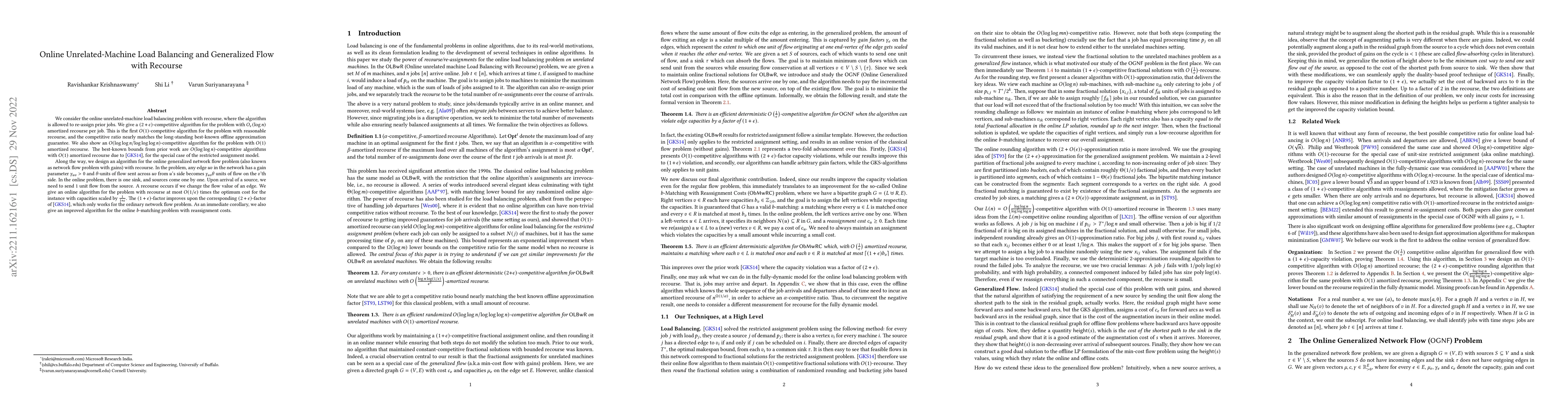 Thumbnail for Online Unrelated-Machine Load Balancing and Generalized Flow with
  Recourse