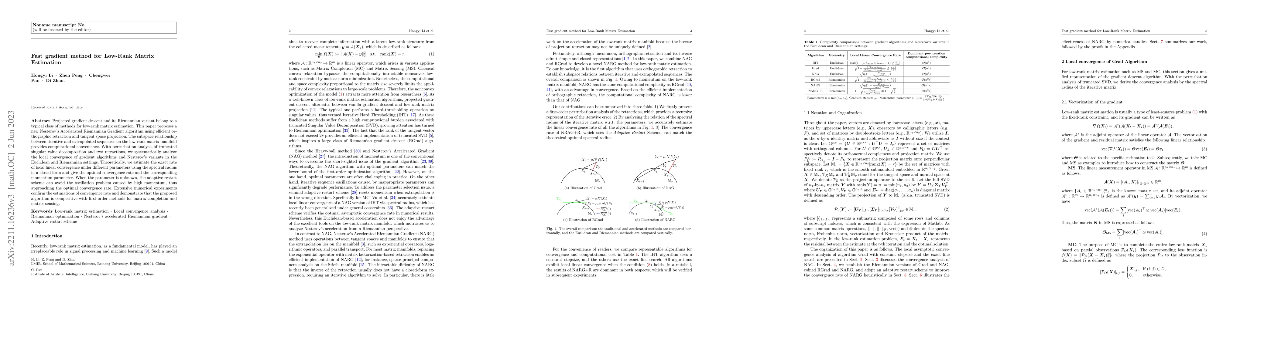 Thumbnail for Fast gradient method for Low-Rank Matrix Estimation