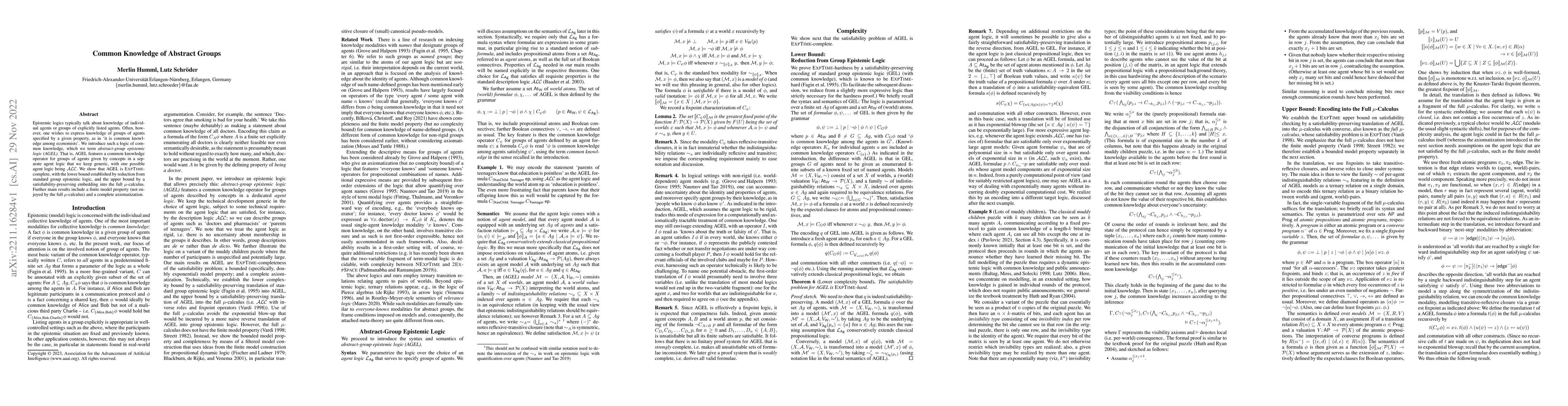 Thumbnail for Common Knowledge of Abstract Groups