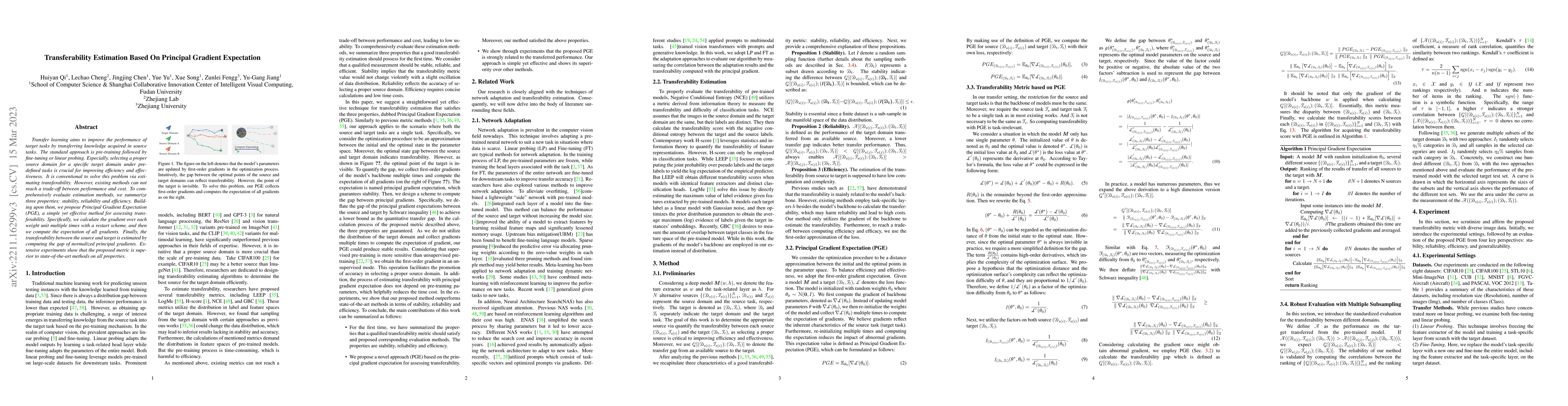Thumbnail for Transferability Estimation Based On Principal Gradient Expectation