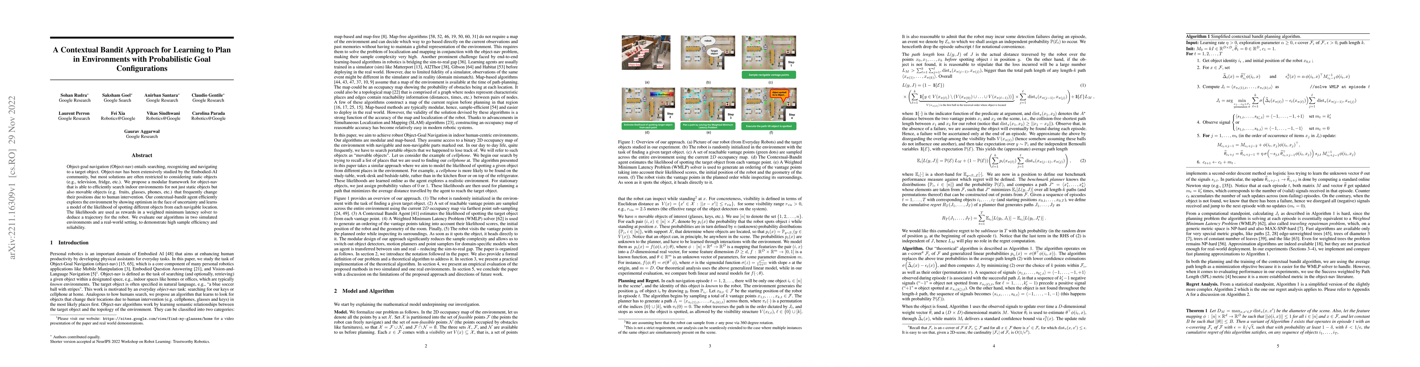 Thumbnail for A Contextual Bandit Approach for Learning to Plan in Environments with
  Probabilistic Goal Configurations