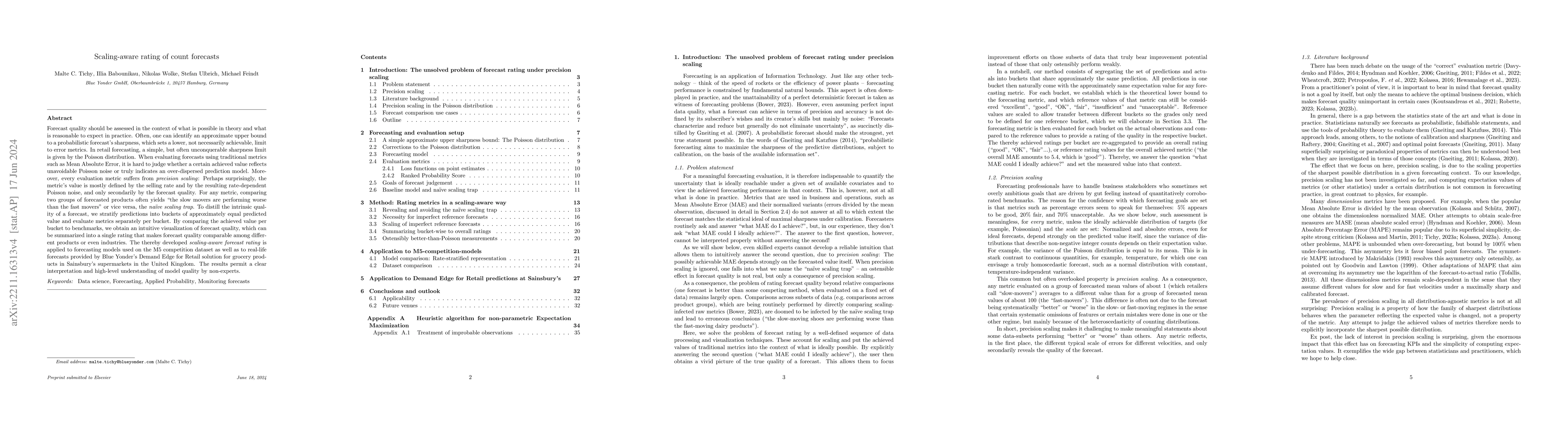 Thumbnail for Scaling-aware rating of count forecasts
