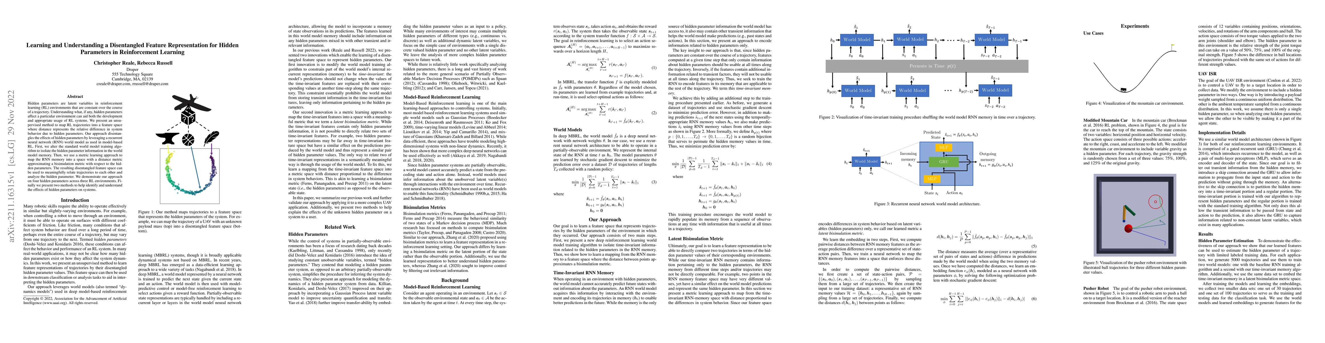 Thumbnail for Learning and Understanding a Disentangled Feature Representation for
  Hidden Parameters in Reinforcement Learning