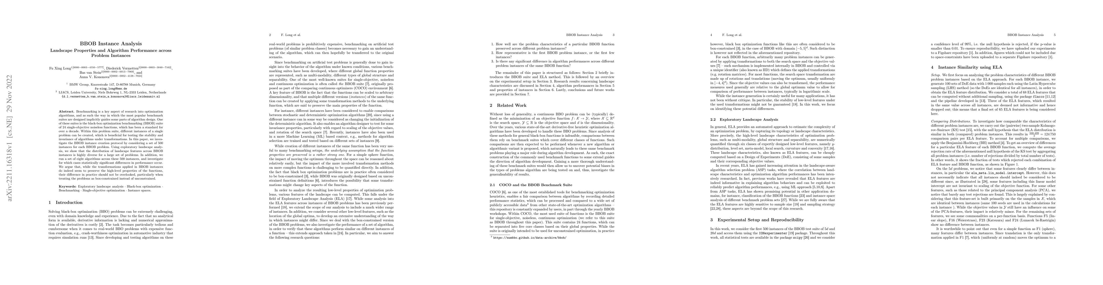Thumbnail for BBOB Instance Analysis: Landscape Properties and Algorithm Performance
  across Problem Instances