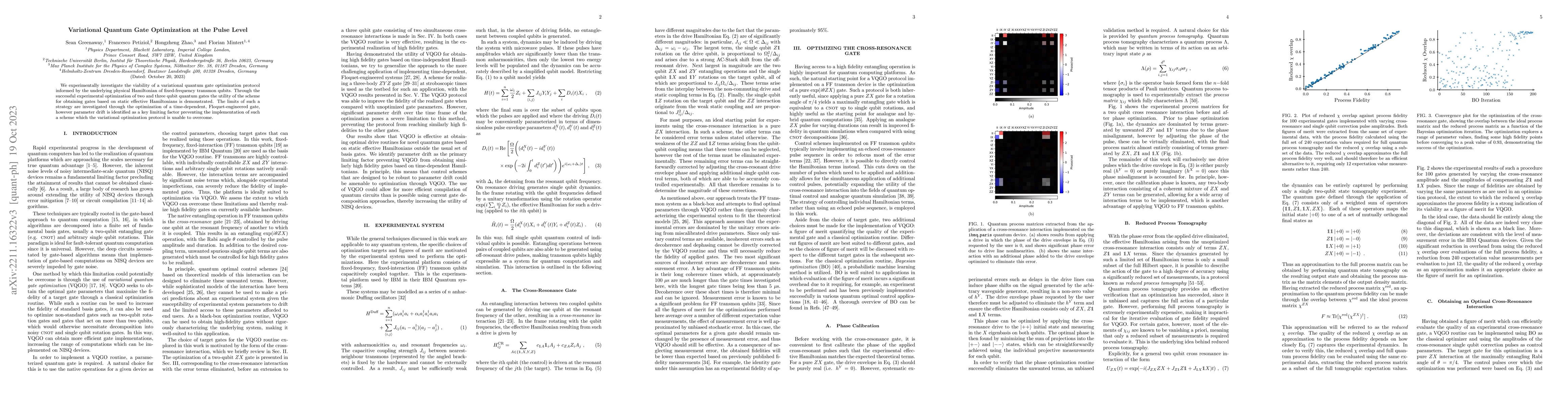 Thumbnail for Variational Quantum Gate Optimization at the Pulse Level