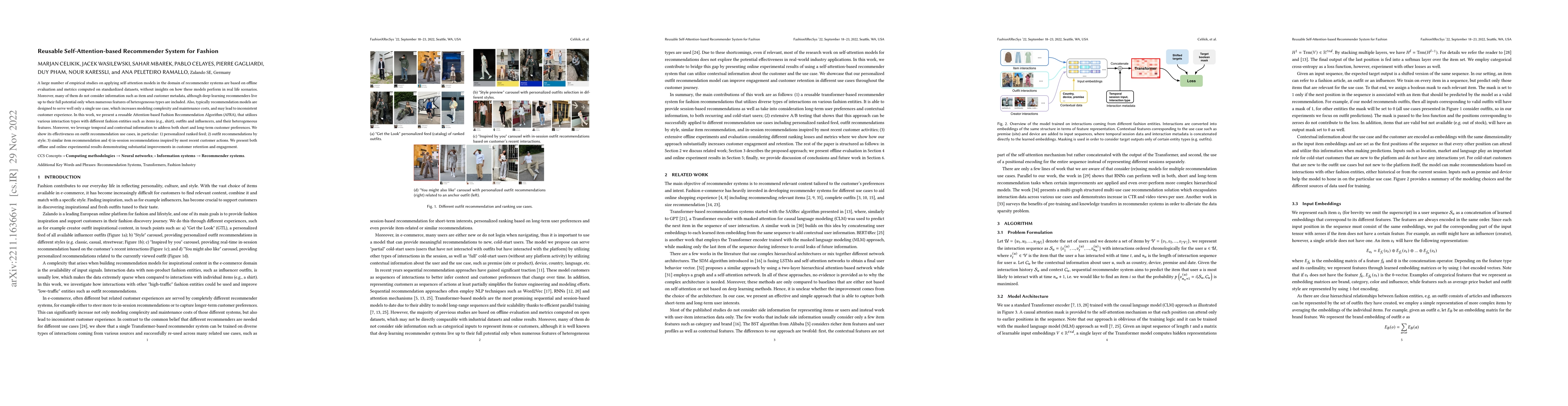 Thumbnail for Reusable Self-Attention-based Recommender System for Fashion