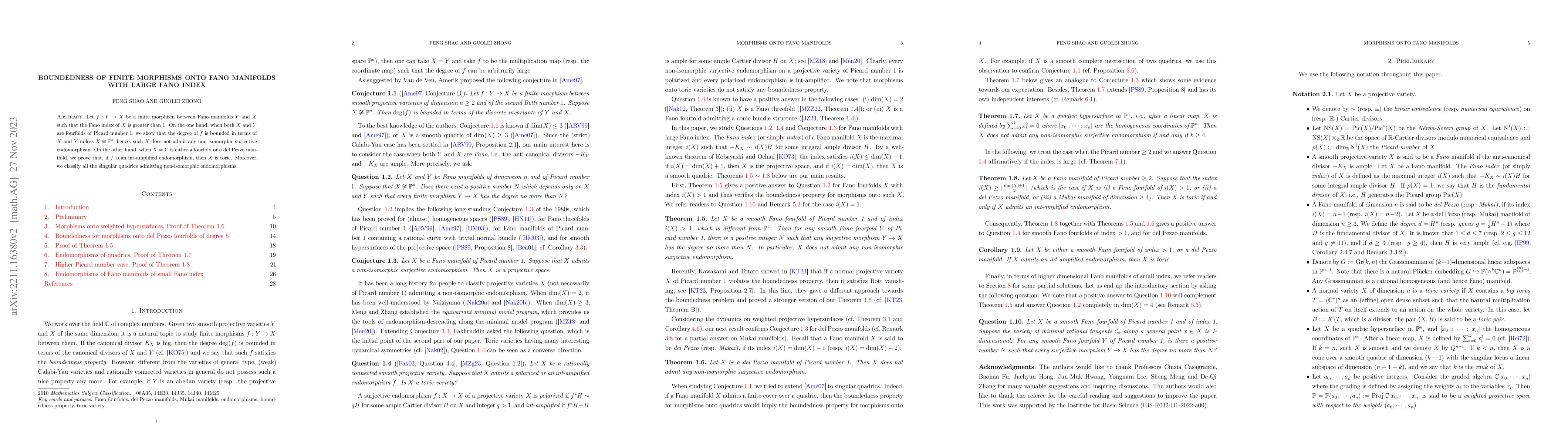 Thumbnail for Boundedness of finite morphisms onto Fano manifolds with large Fano
  index