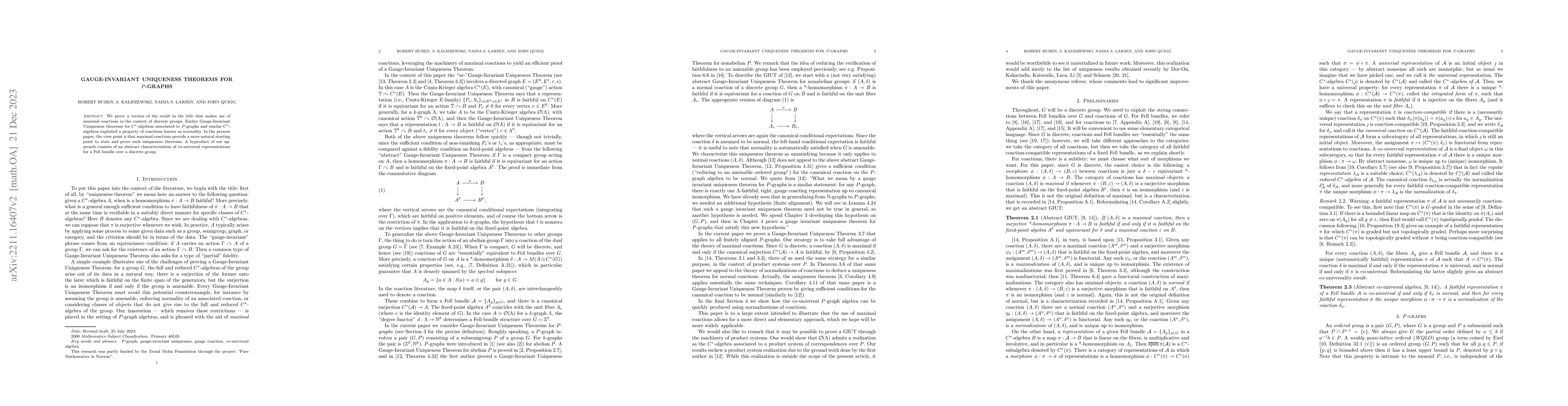 Thumbnail for Gauge-invariant uniqueness theorems for $P$-graphs
