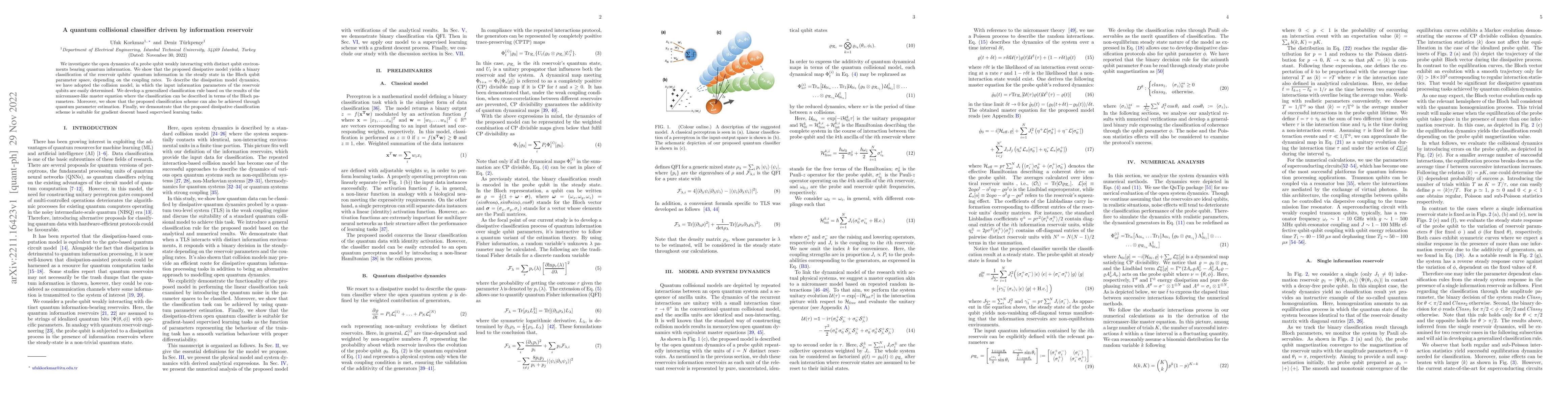 Thumbnail for A quantum collisional classifier driven by information reservoir