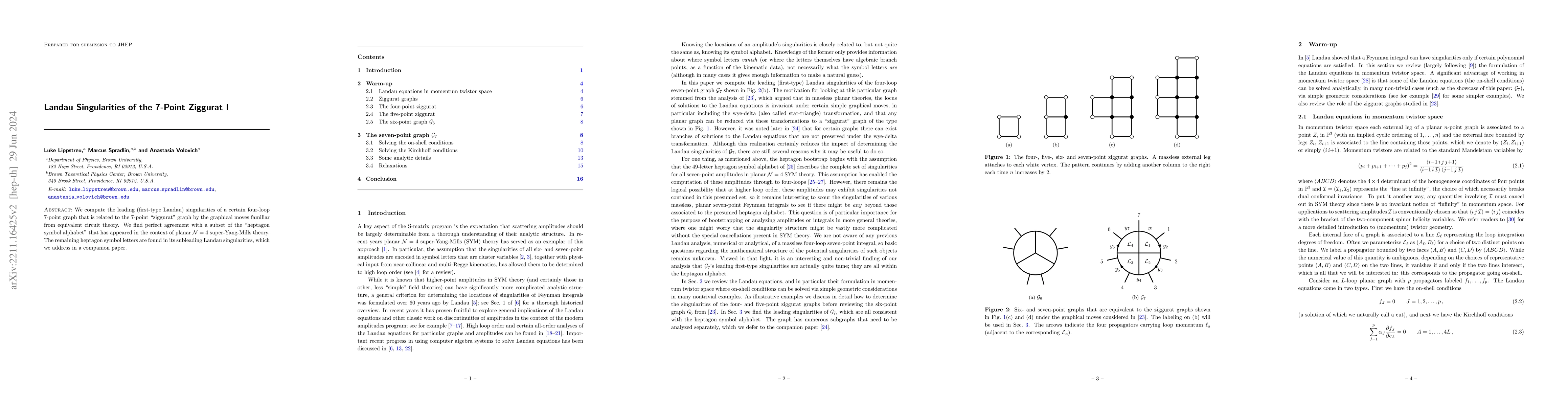 Thumbnail for Landau Singularities of the 7-Point Ziggurat I