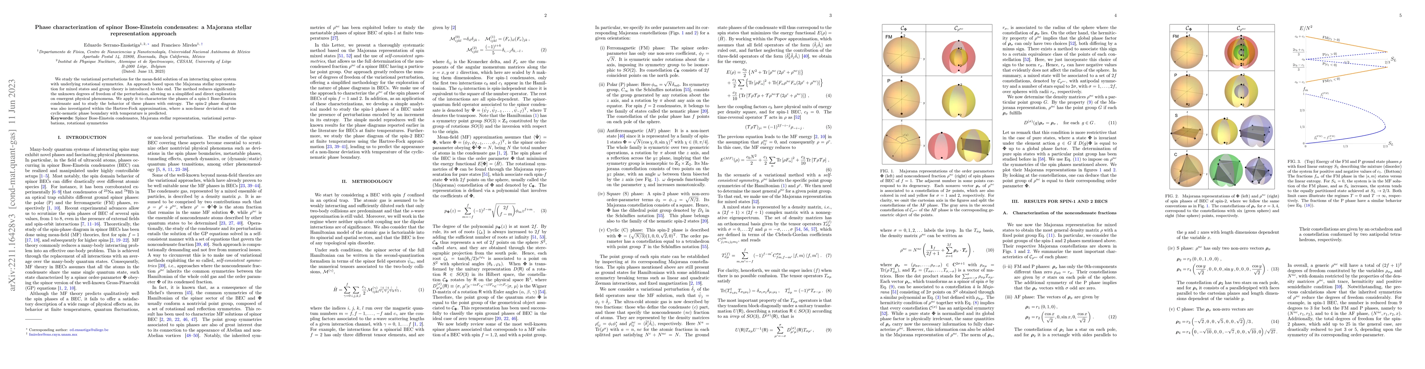 Thumbnail for Phase characterization of spinor Bose-Einstein condensates: a Majorana
  stellar representation approach