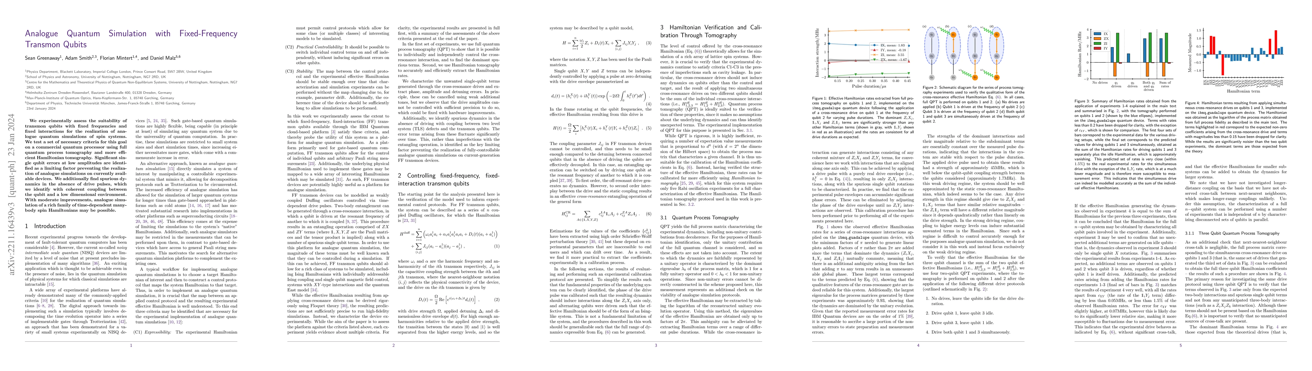 Thumbnail for Analogue Quantum Simulation with Fixed-Frequency Transmon Qubits