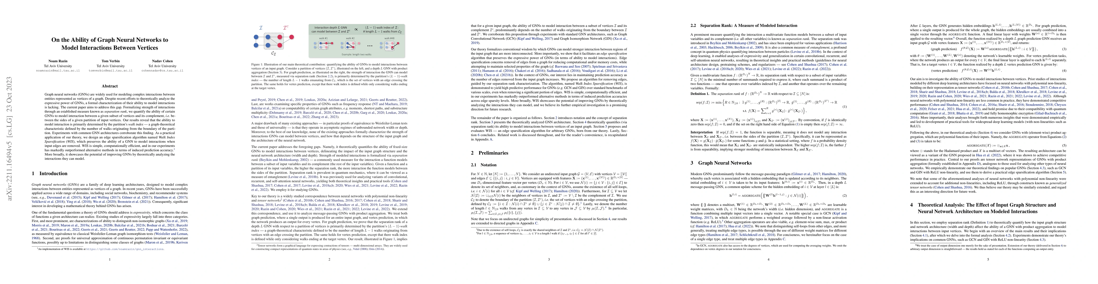 Thumbnail for On the Ability of Graph Neural Networks to Model Interactions Between
  Vertices