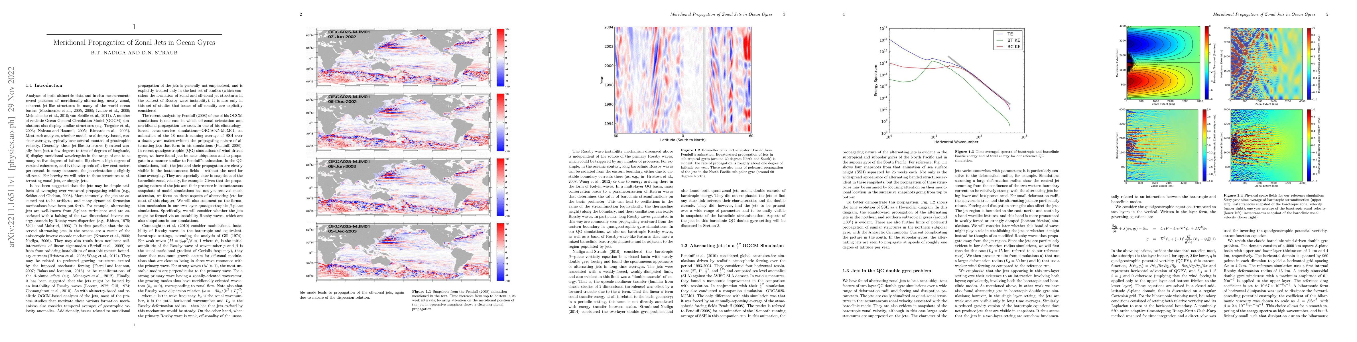 Thumbnail for Meridional Propagation of Zonal Jets in Ocean Gyres